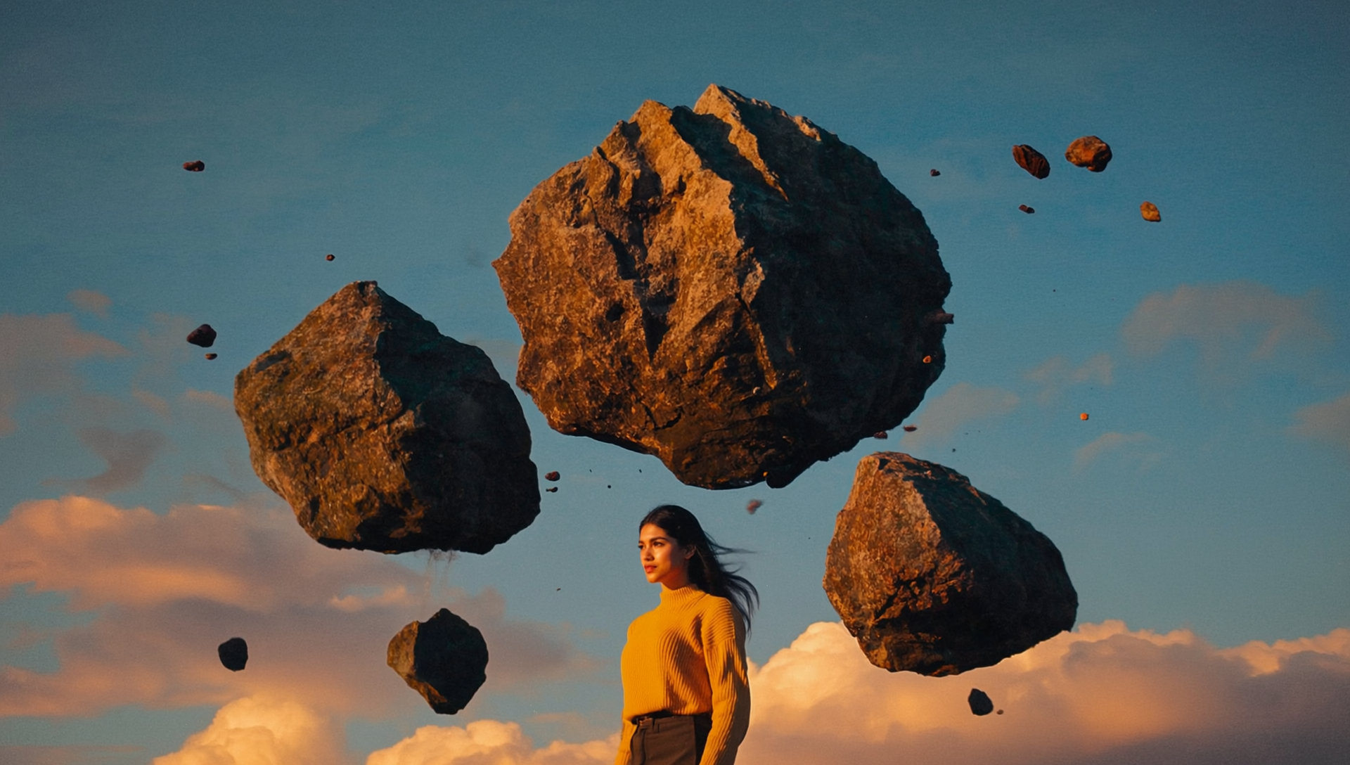 Gen4 large natural jagged boulders float weightlessly midair around the woman a-5, 4004638875 (2).png