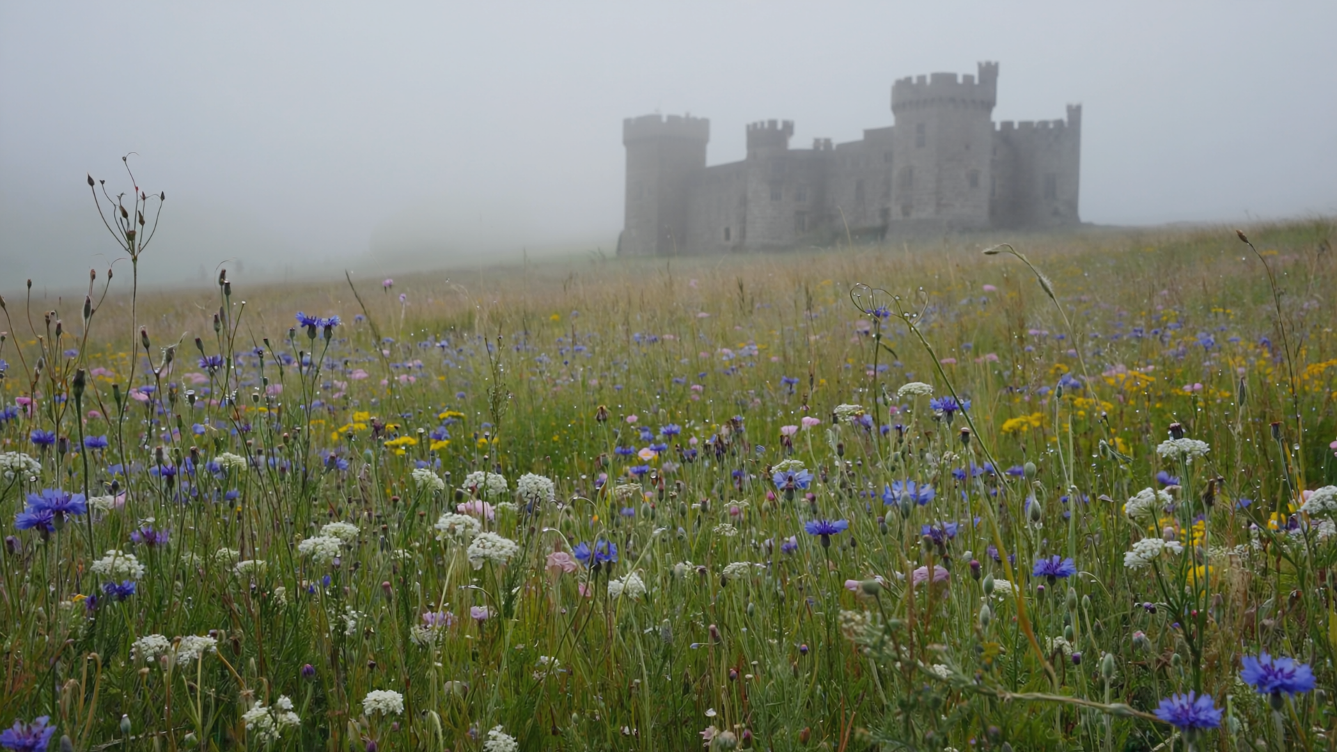 Gen4 a field of wildflowers castle in distance a-2, 2362676708.png