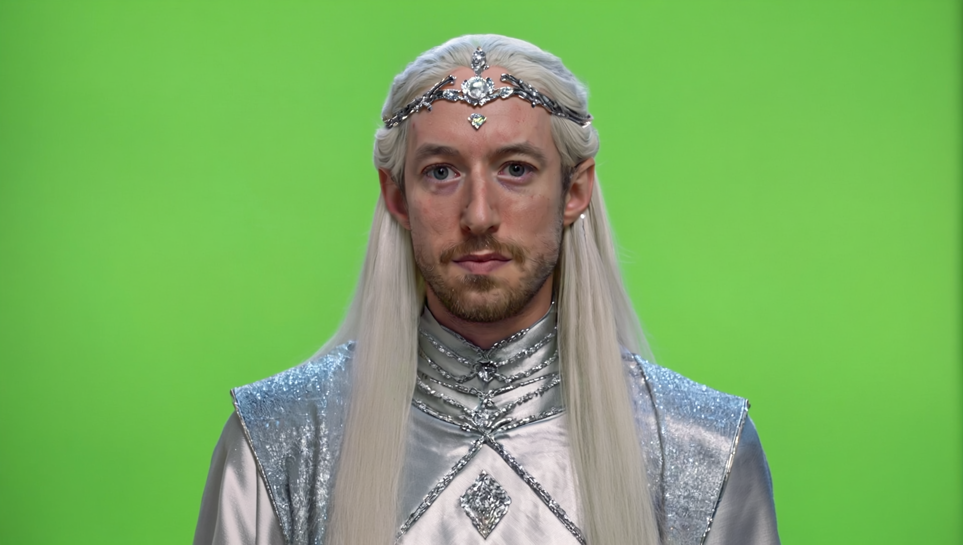 Gen4 remove background from @elfnew so he's in front of a solid green screen background 2121813594.png