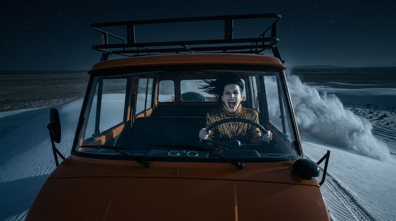 Scene Builder - the woman drives the buggy night time.png